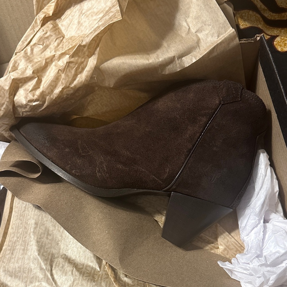 Frye Brown Ankle Boots